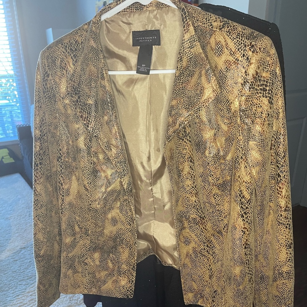 Investments Snakeskin printed jacket